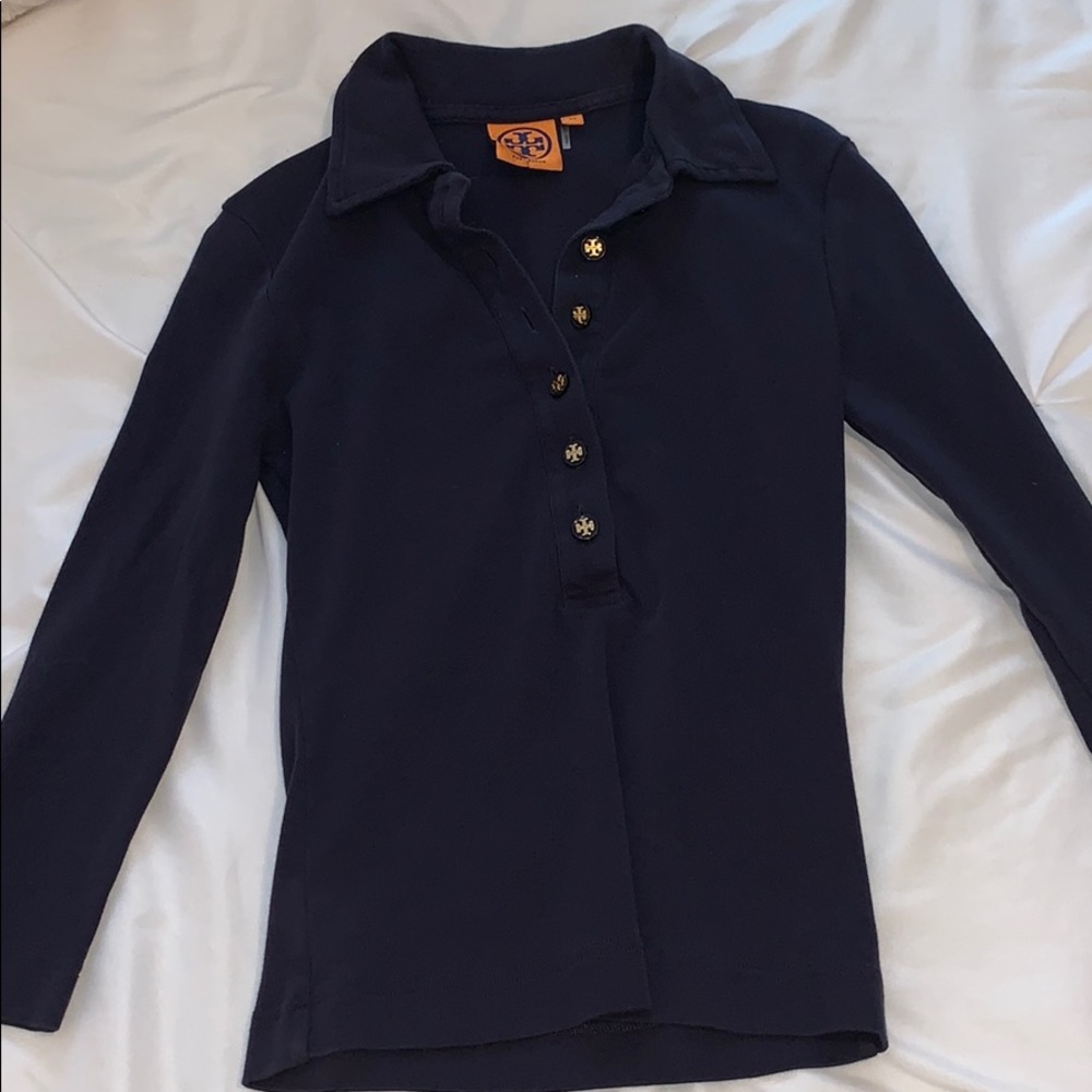 Tory Burch button colored tee
